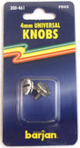 Barjan Universal 4mm Metal Replacement Side Knob Pair 300461 TekShack