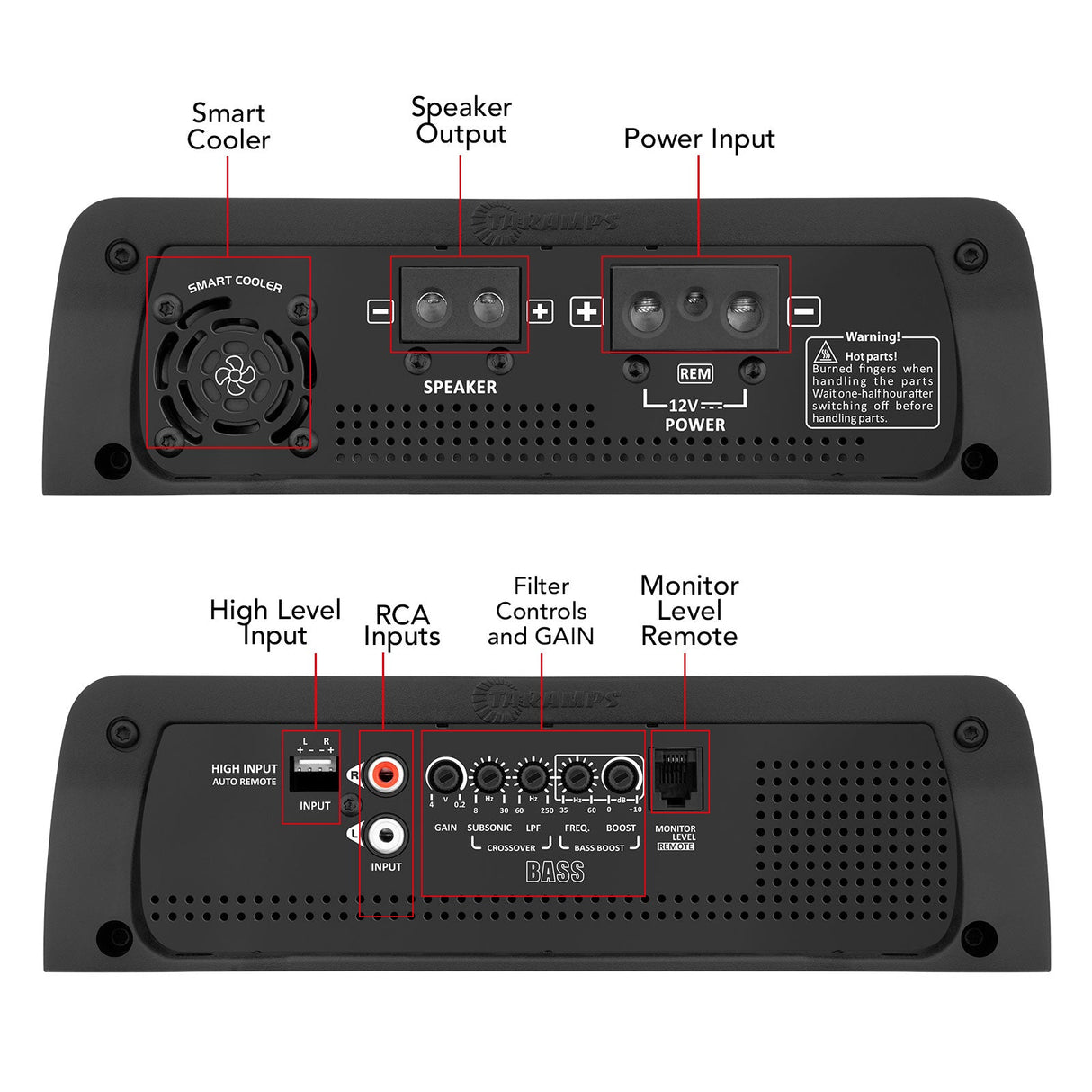 Taramps BASS 1200 Car Audio Amplifier Taramps USA