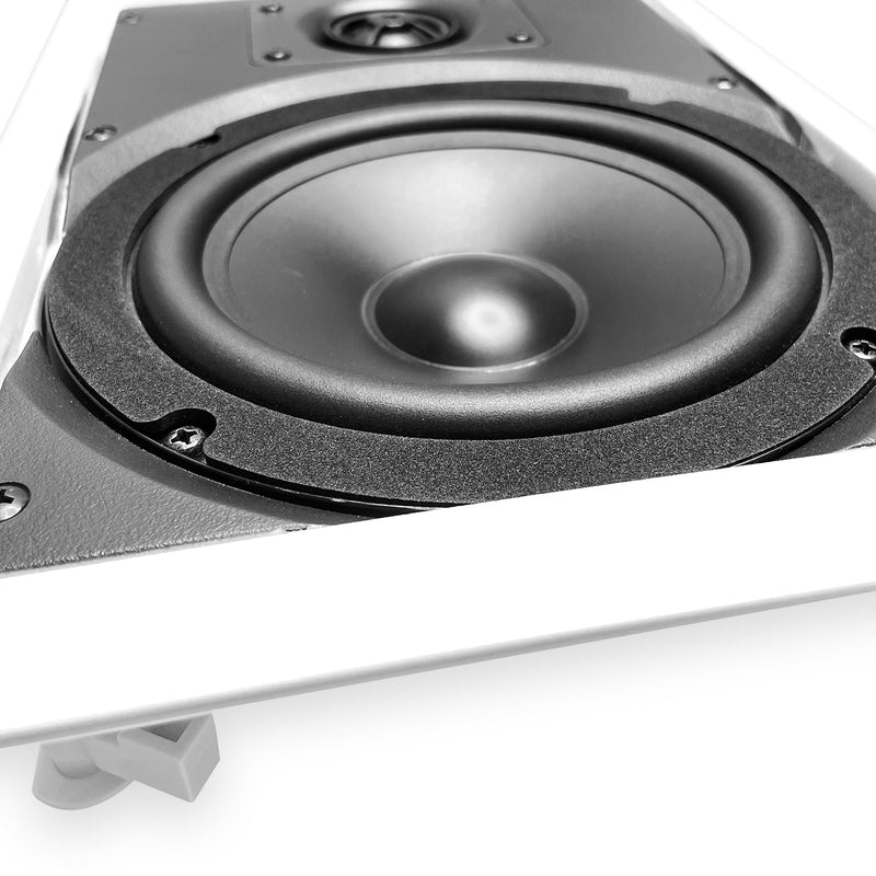Bio In-Wall 6.5" Home Audio Speaker with Rotatable 25mm Silk Dome Tweeter (1 Speaker) CT Sounds