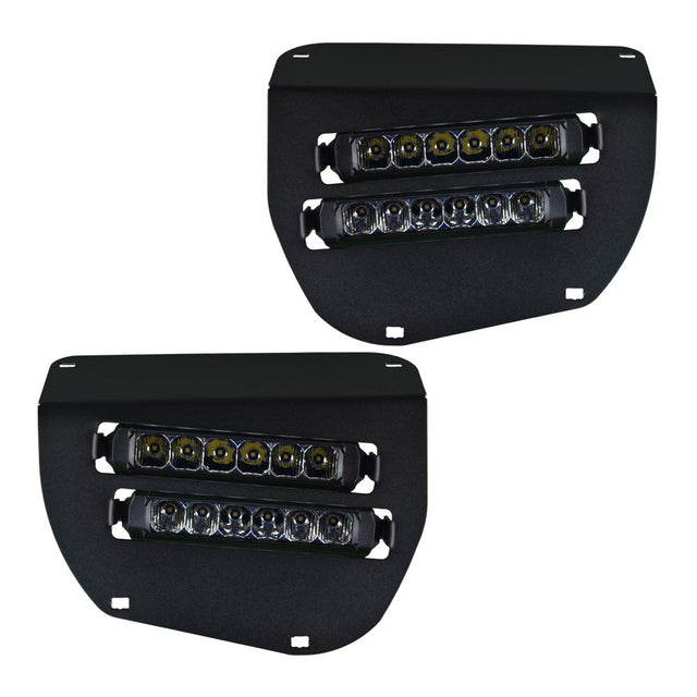 Dual Wide 8" LED Headlights for 2014+ Honda Rancher, Foreman, Rubicon Vessel Powersports