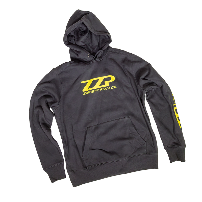 ZZP Black Classic Logo Hoodie