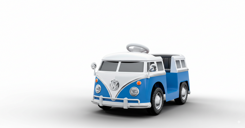 Volkswagen VW Bus Ride On Car Van for Kids W/Magic Cars® Wireless Parental Control