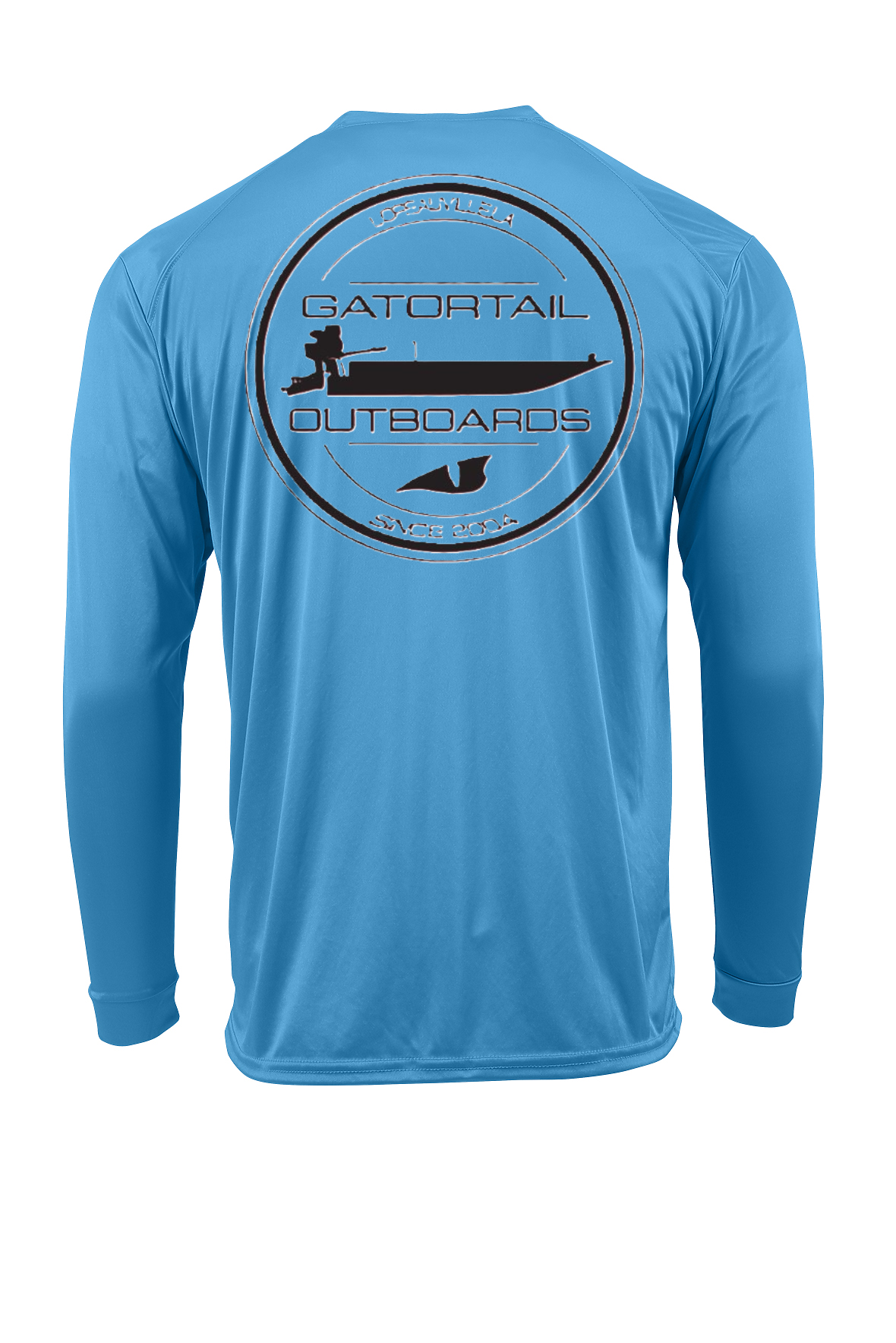 Boat Logo Gatortail Long Sleeve Dri-Fit (Bimini Blue) Gatortail