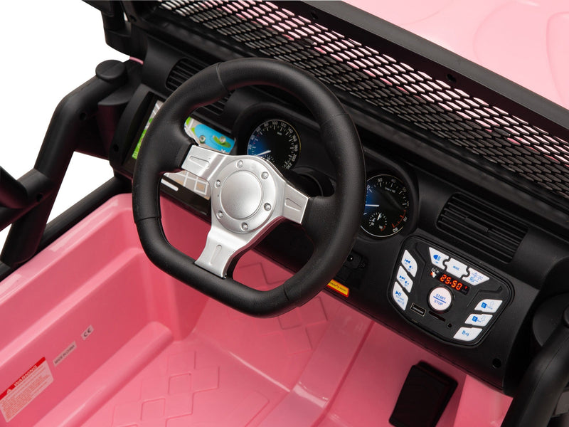 BOOM BOOM The BUFFALO Children's Off-Road Kids Car 24V 4X4 Ride-On Toy with 2 Seats Magic Cars Parental Remote Control - Perfect Present for Little Boys and Girls