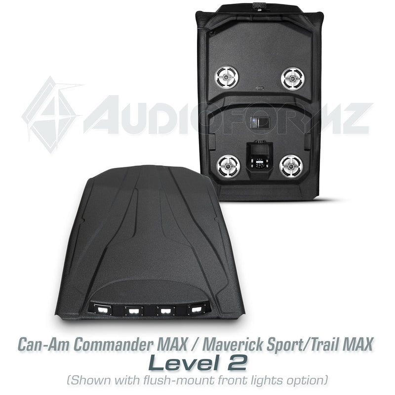 2021+ Can-Am Commander MAX / 2019+ Maverick Sport MAX Stereo Tops (4-Seat)