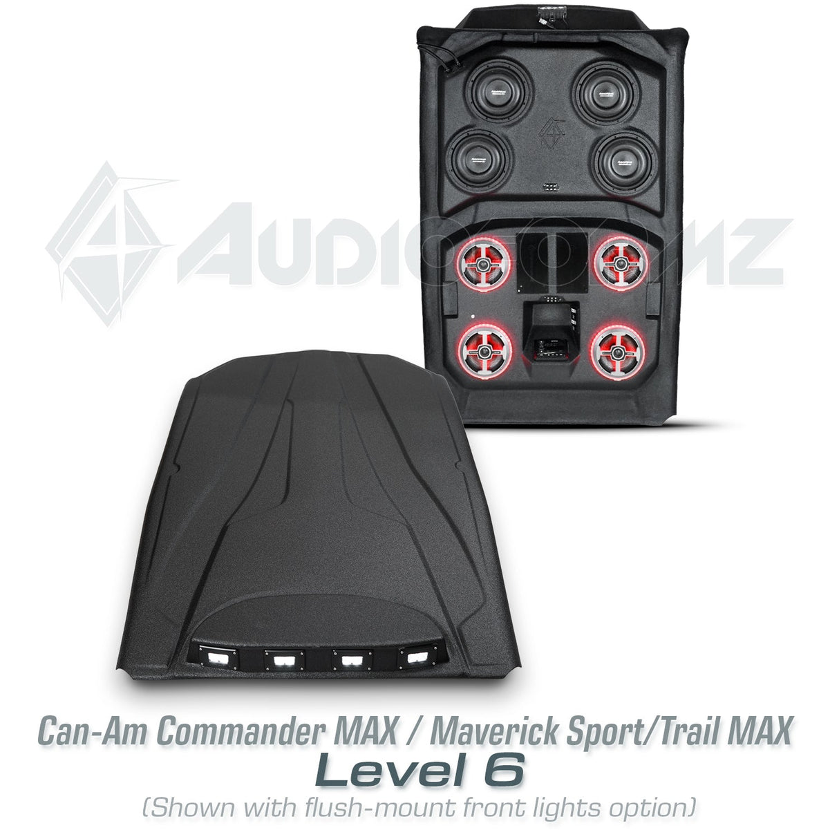 2021+ Can-Am Commander MAX / 2019+ Maverick Sport MAX Stereo Tops (4-Seat) Can-Am
