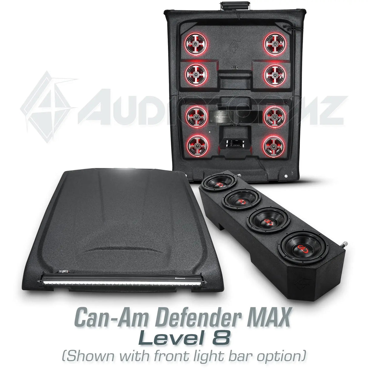 2016+ Can-Am Defender MAX HD7-HD10 Stereo Tops (4-Door) Can-Am
