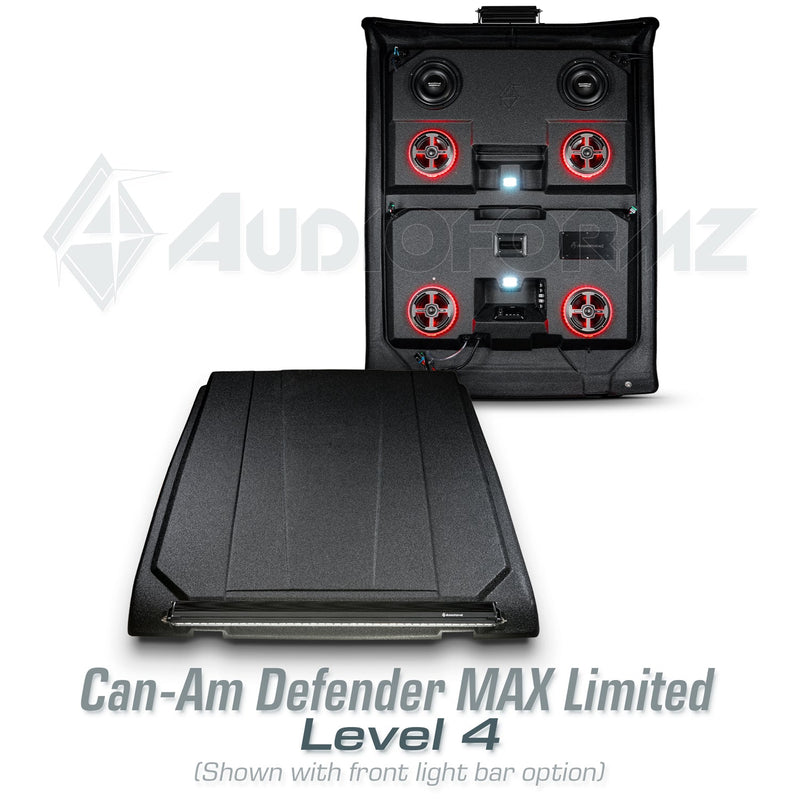 2016-2025 Can-Am Defender MAX HD7-HD10 Limited/Cab Stereo Tops (4-Door)