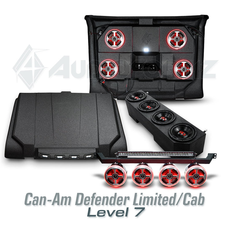 2026+ Can-Am Defender HD11 Limited/Cab Stereo Tops (2-Door)