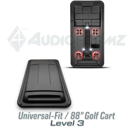 88in Universal-Fit Golf Cart Stereo Tops (4-Seat) Universal-Fit