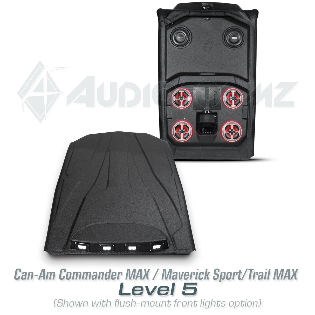 2021+ Can-Am Commander MAX / 2019+ Maverick Sport MAX Stereo Tops (4-Seat) Can-Am