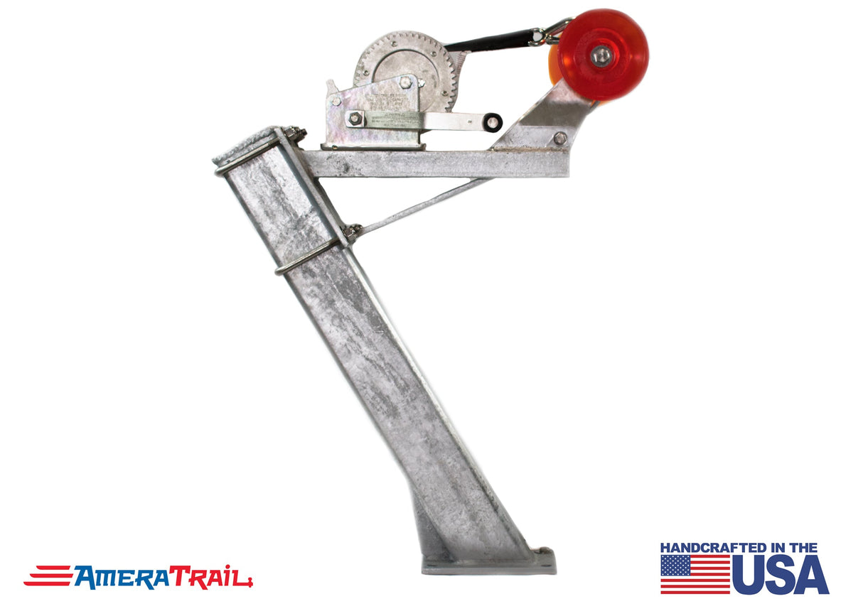 Adjustable Bow Stop & Winch Combo on 30" Post - Available w/ Fulton 1800lb Winch & Stoltz Roller
