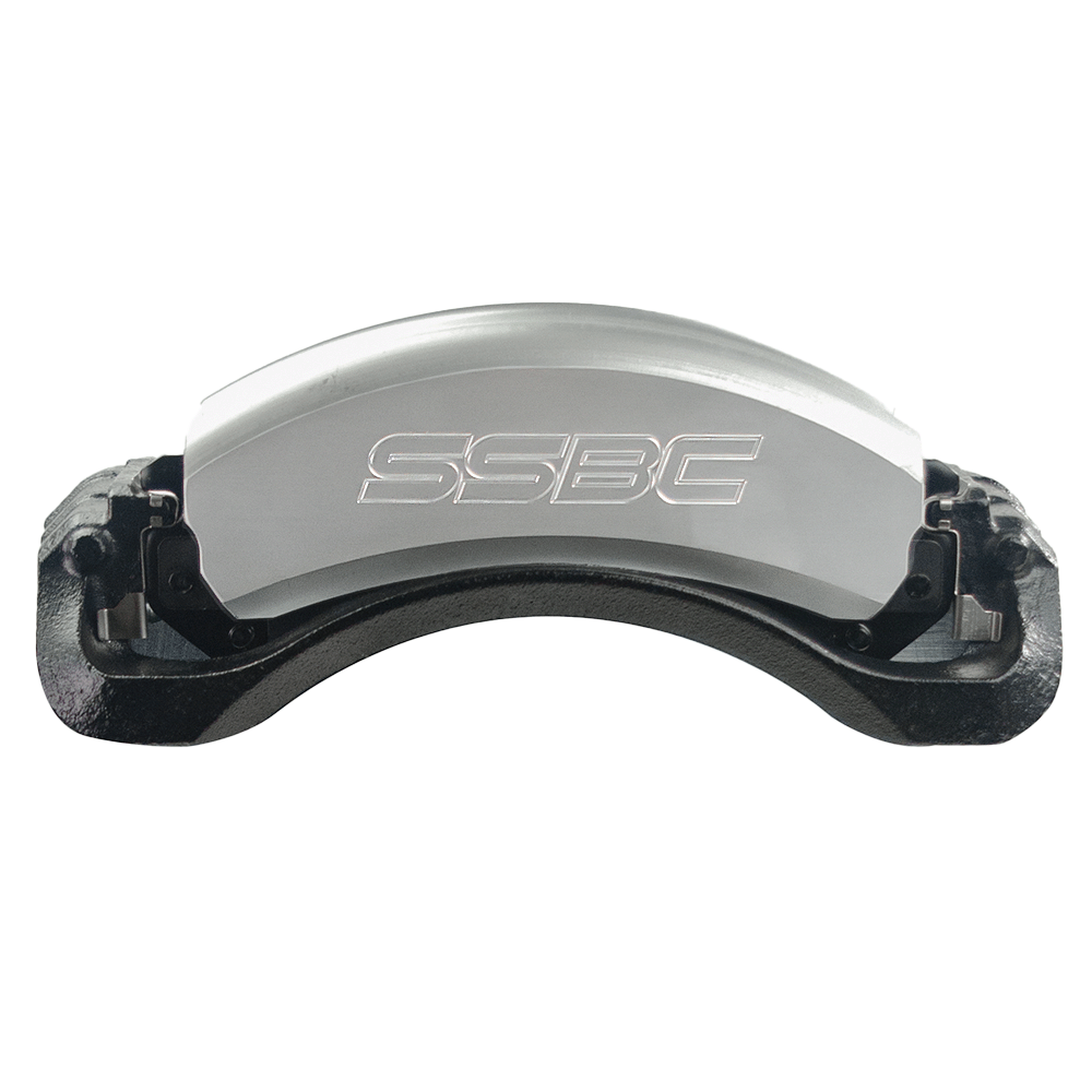 American Made Tri-Power 3-Piston Left Rear Caliper Assembly W/Pads. Clear CPA-22170-1A