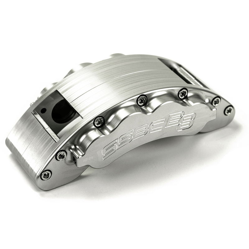 American Made B8-Barbarian 8-Piston Rear Caliper Assembly W/Pads. Clear CPA-22178A