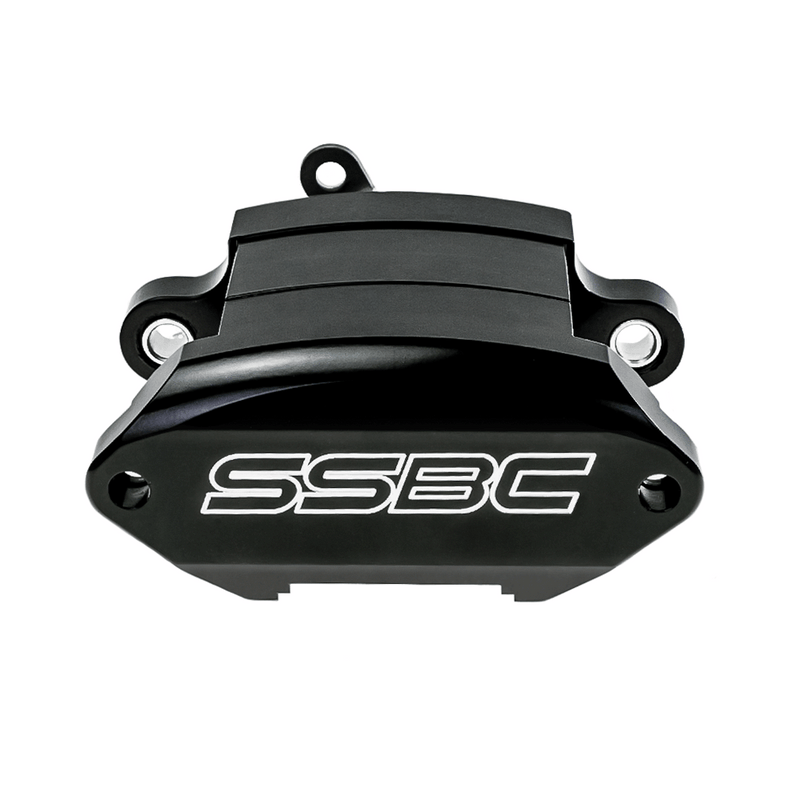 CPA-22196B - SSBC-USA Caliper Assembly, Right, Rear, Aluminum, 54mm Piston, With Parking Brake, Black Powder Coat