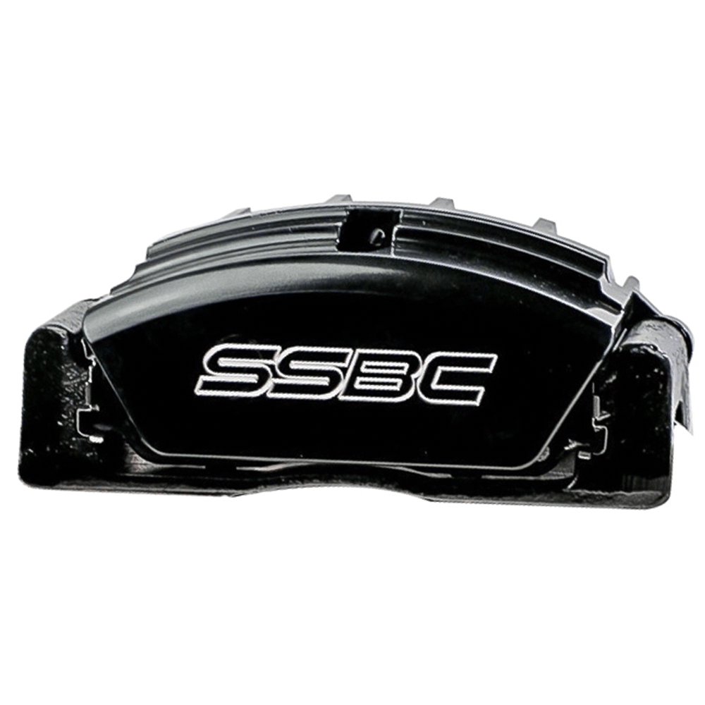 American Made Tri-Power 3-Piston Rear Caliper Assembly W/Pads. Black CPA-22221B
