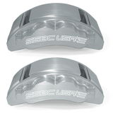 American Made B8 Beast 8-Piston Direct Fit Billet Aluminum Front Disc Brake Kit W/DS Rotors. Clear A424-20-DS