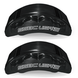 American Made B8 Beast 8-Piston Direct Fit Billet Aluminum Front Disc Brake Kit W/DS Rotors. Black A424-20BLK-DS