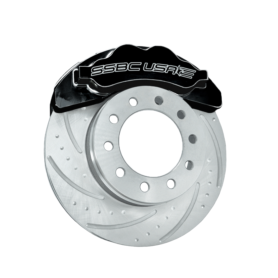 American Made B8 Beast 8-Piston Direct Fit Billet Aluminum Front Caliper Upgrade Kit. Black A424-20BK