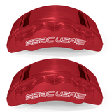 American Made B8 Beast 8-Piston Direct Fit Billet Aluminum Front Disc Brake Kit W/DS Rotors. Red A424-20R-DS