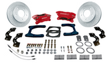 American Made Comp S 4-Piston Billet Aluminum Rear Disc Brake Kit W/DS Rotors. Red W110-21R