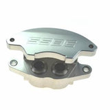 American Made Super Twin HD 2-Piston Billet Aluminum Front Drum to Disc Brake Conversion Kit W/Rotors. Clear W123-ADS
