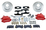 American Made Sport R1 Billet Aluminum Rear Drum to Disc Conversion Brake Kit W/Rotors. Red W125-26R