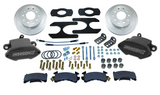 American Made Sport R1 Billet Aluminum Rear Drum to Disc Conversion Brake Kit W/Rotors. Black W125-27BK