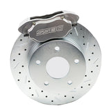 American Made Comp S 4-Piston Billet Aluminum Rear Disc Brake Kit W/DS Rotors. Clear W125-42