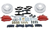 American Made Sport R1 Billet Aluminum Rear Drum to Disc Brake Conversion Kit W/Rotors. Red W155-3R