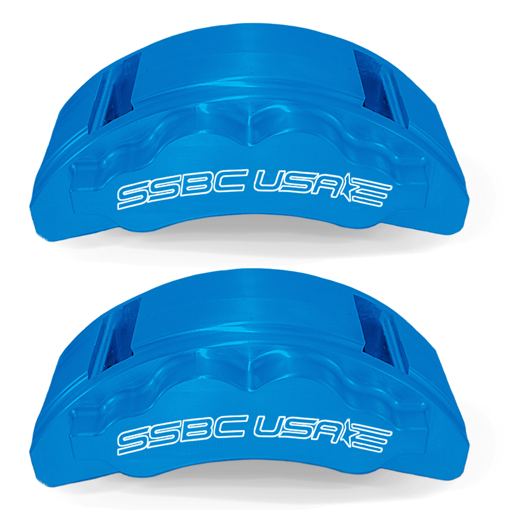 American Made B8 Beast 8-Piston Direct Fit Billet Aluminum Front Caliper Upgrade Kit. Blue A424-20BU