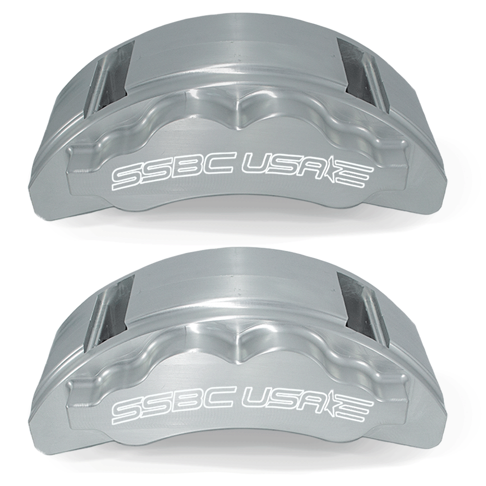 American Made B8 Beast 8-Piston Direct Fit Billet Aluminum Front Caliper Upgrade Kit. Clear A424-20
