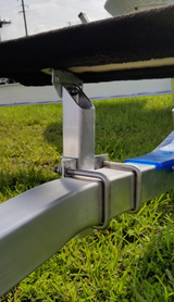 Heavy Duty Hat Bracket, fits 3" Crossmembers - Hot Dipped Galvanized Finish