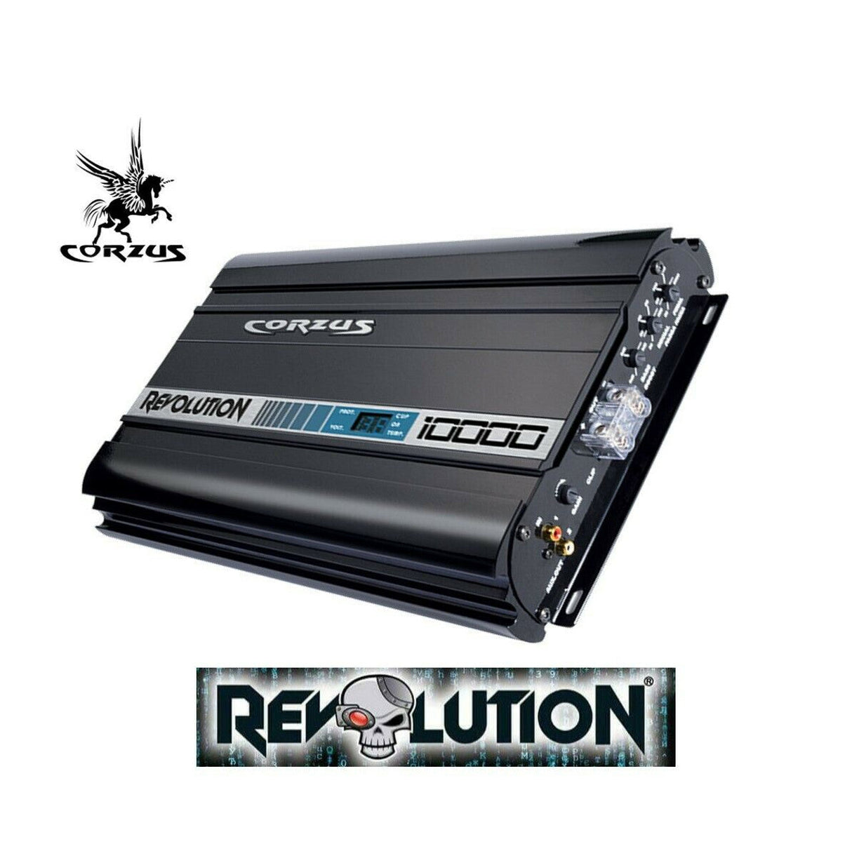 CORZUS REVOLUTION MD-10000 10K W RMS 1 Channel 1-Ohm Car Audio Amplifier Corzus
