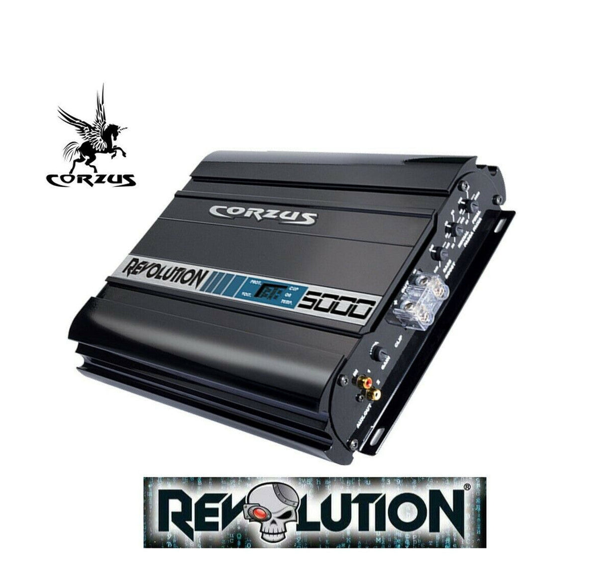 CORZUS REVOLUTION MD-5000 5000W RMS 1 Channel 2-Ohm Car Audio Mono 5K Amplifier Corzus