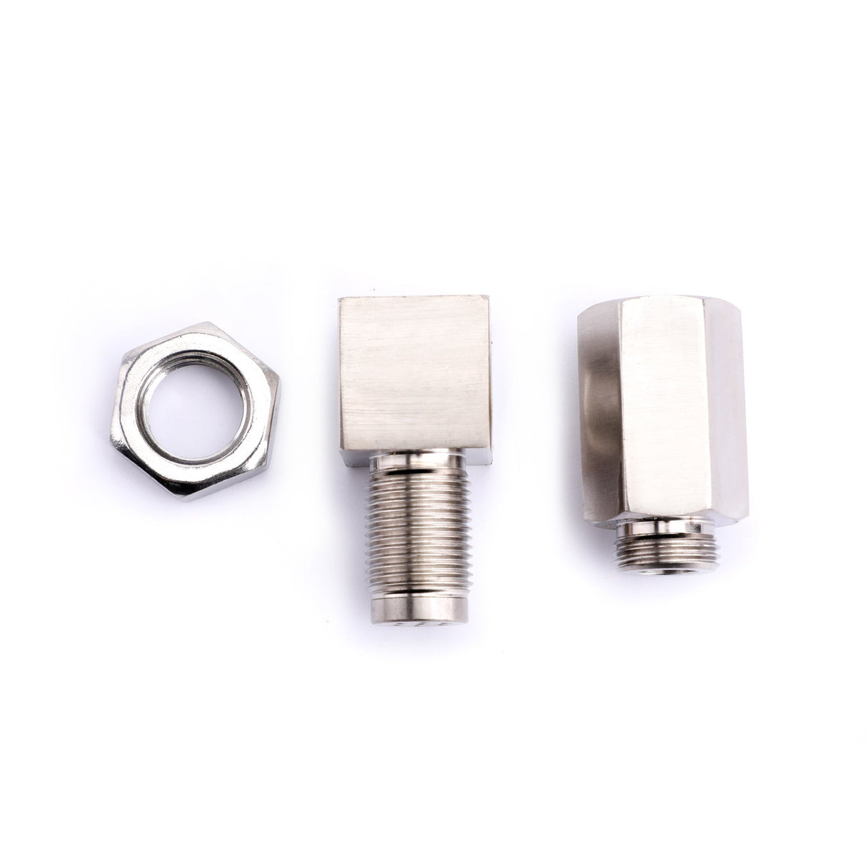 90° O2 Oxygen Sensor Spacer Engine Light CEL Check Bung Mini Catalytic Converter Euro 5 standard