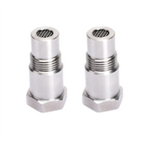 2PCS CEL Check Engine Light Oxygen Sensor Adapter M18 x 1.5 CEL On Fix Engine Light Eliminator Bung Kit Catalystic Converter