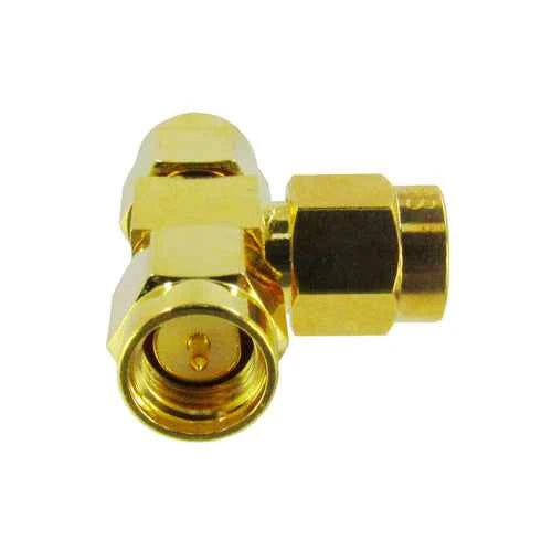SMA Male T-Adapter – 1 SMA Male to 2 SMA Male RF Splitter TekShack