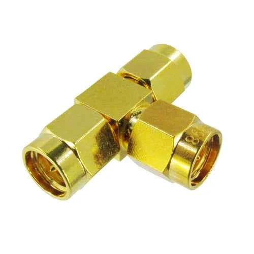 SMA Male T-Adapter – 1 SMA Male to 2 SMA Male RF Splitter TekShack