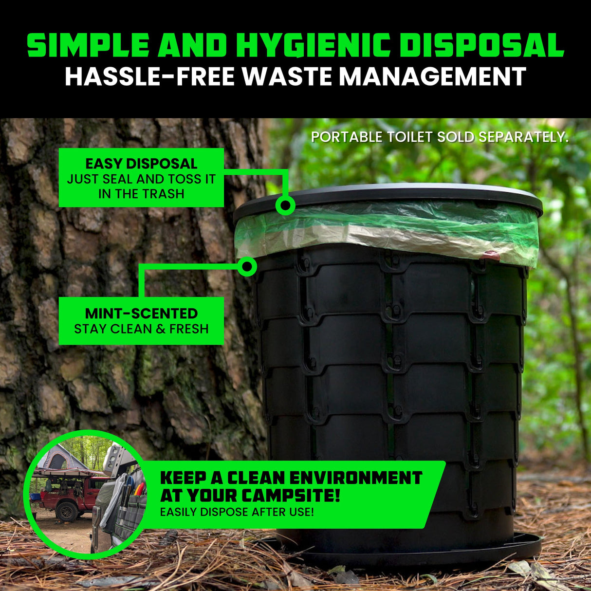 Portable Camping Toilet Bags