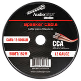 500FT 12AWG Speaker Cable (CABV-12-500CLR) Audiopipe