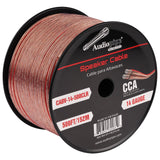 500FT 14AWG Speaker Cable (CABV-14-500CLR) Audiopipe