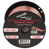 50FT 14AWG Speaker Cable (CABV-14-50CLR) Audiopipe