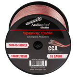 1000FT 16AWG Speaker Cable (CABV-16-1000CLR) Audiopipe