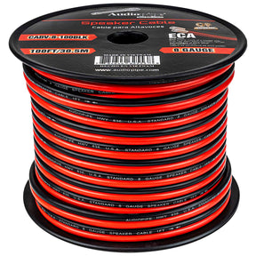 100FT 8AWG Speaker Cable (CABV-8-100 BLK) Audiopipe