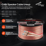 500FT 14AWG Speaker Cable (CABV-14-500CLR) Audiopipe