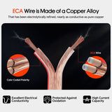 500FT 14AWG Speaker Cable (CABV-14-500CLR) Audiopipe
