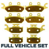 Can Am Commander MAX 1000R/800R 2014-2020 Brass Brake Pad Set Traild