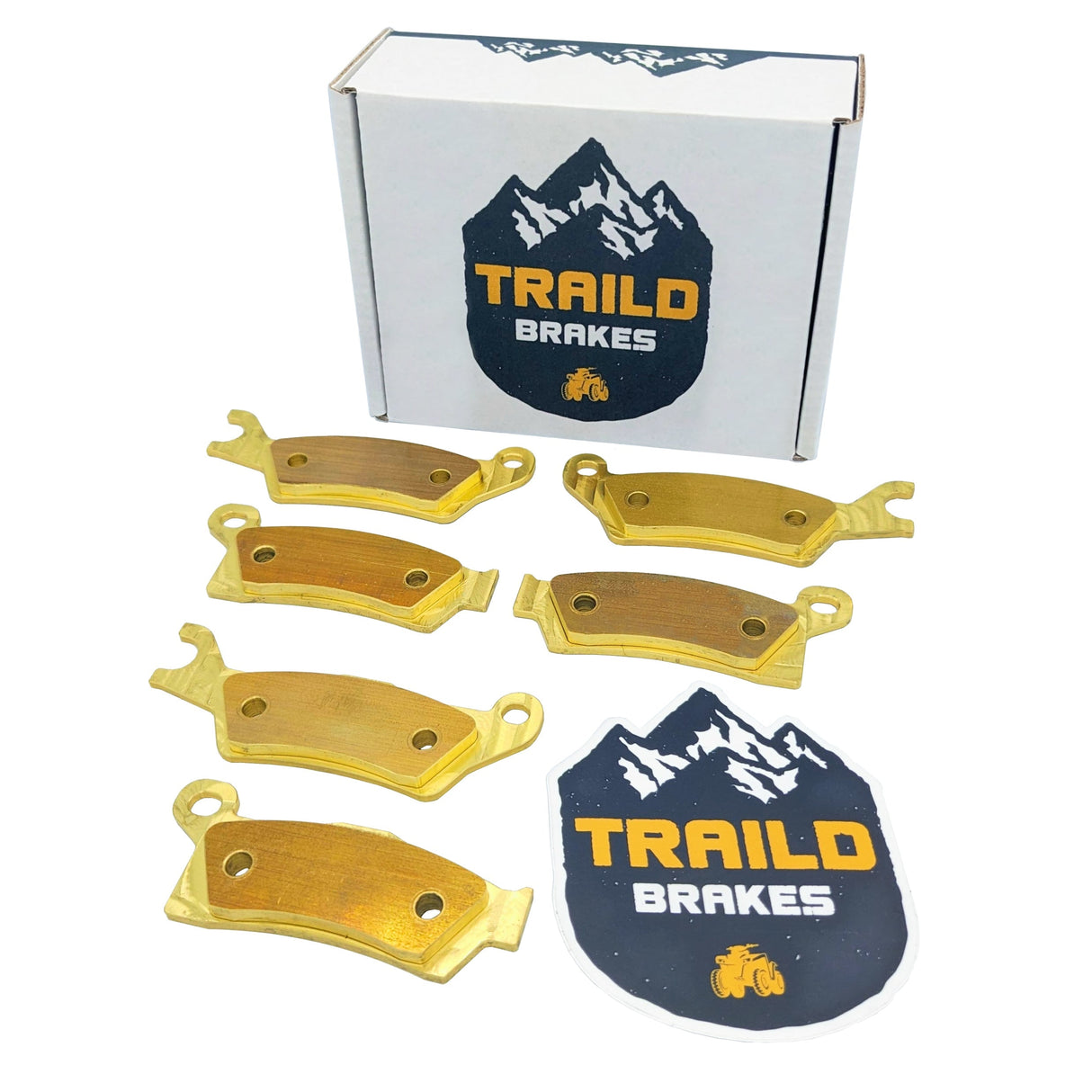 Can-Am Outlander 450/500/570/650/700/850/1000/HD5/HD7/PRO 2013-2026 Brass Brake Pad Set Traild