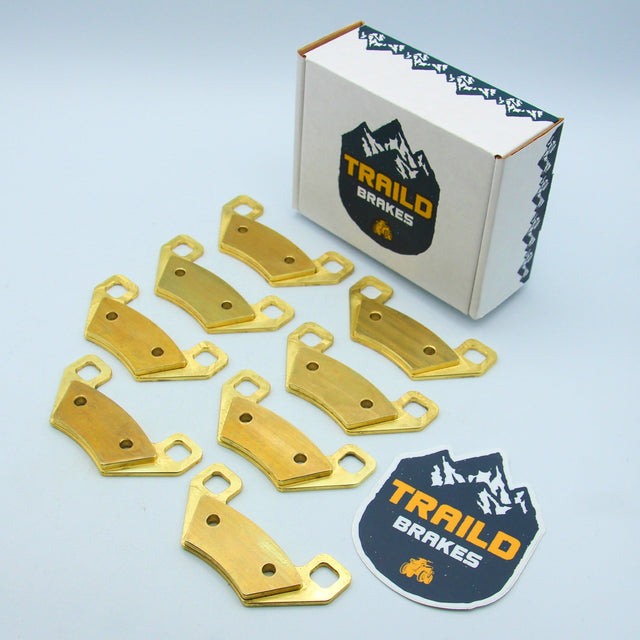Arctic Cat Prowler 550, 700, 1000, 2011-2017 HDX Brass Brake Pad Set Traild